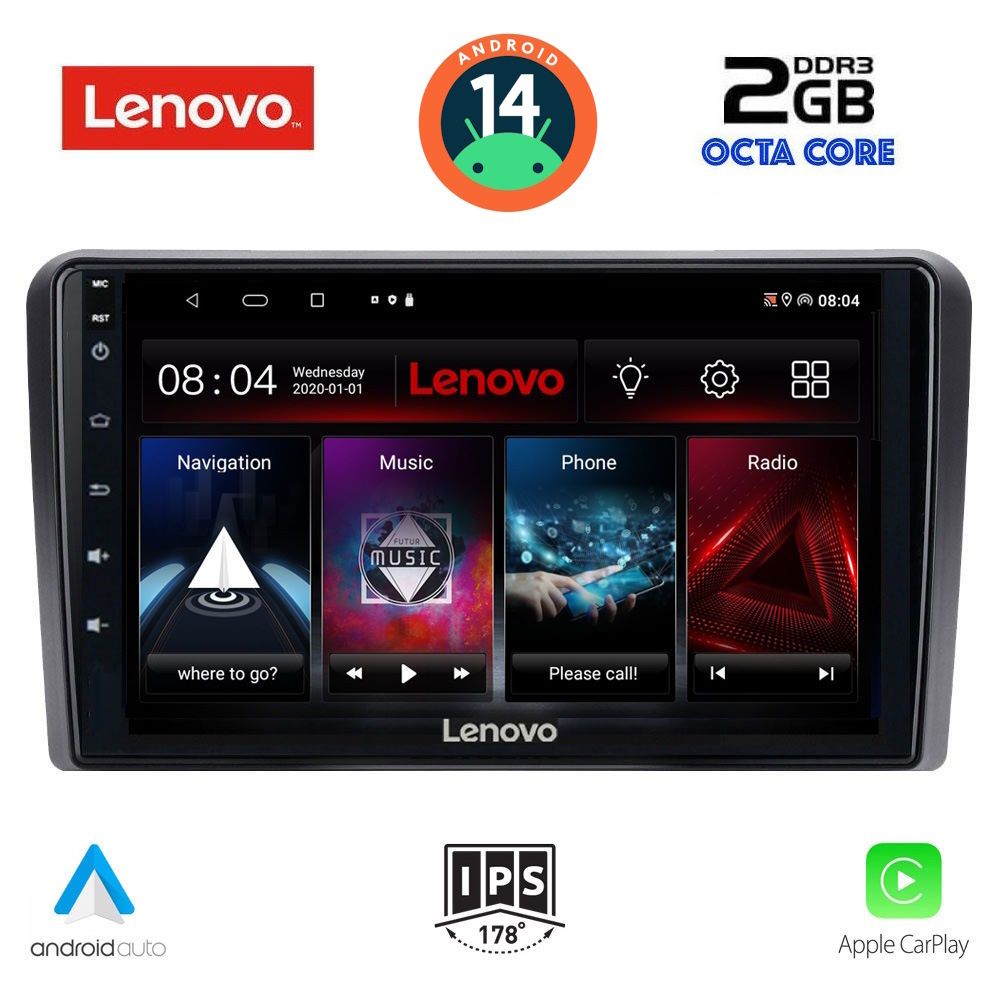 Βλησαρούλης Car Center - LENOVO LVF 5180_CPA (9inc) MULTIMEDIA TABLET for FORD TOURNEO – COURIER mod. 2014>