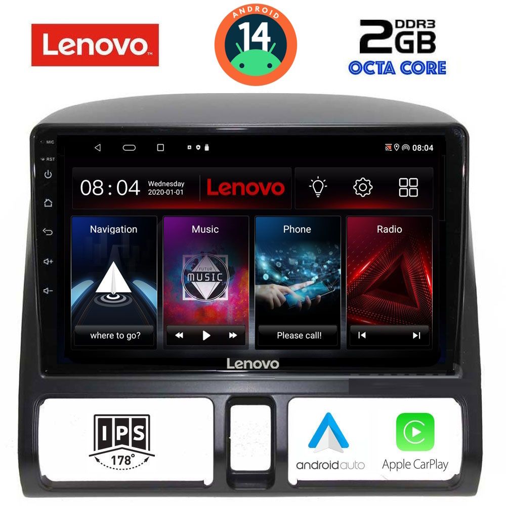 Βλησαρούλης Car Center - LENOVO LVF 5196_CPA CLIMA (9inc) MULTIMEDIA TABLET for HONDA CRV mod. 1996-2006