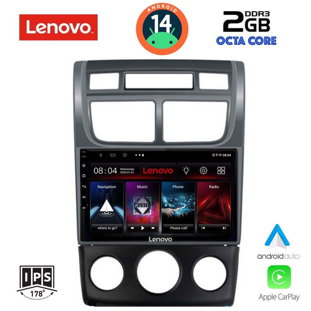 Βλησαρούλης Car Center - LENOVO LVF 5324_CPA (A/C) (9inc) MULTIMEDIA TABLET for KIA SPORTAGE mod. 2004-2010