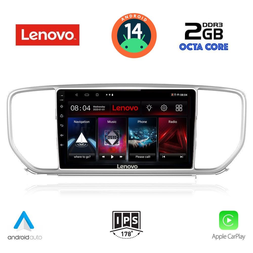 Βλησαρούλης Car Center - LENOVO LVF 5327_CPA (9inc) MULTIMEDIA TABLET for KIA SPORTAGE mod. 2018>