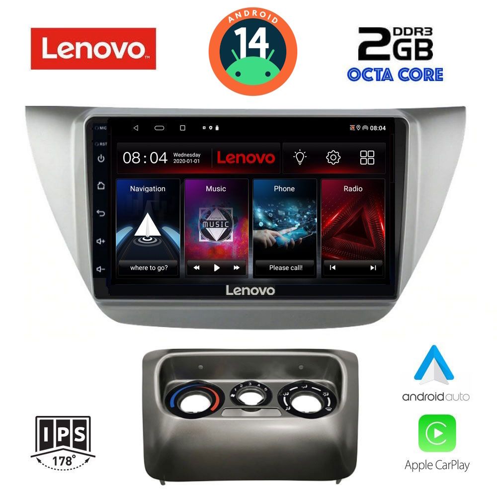 Βλησαρούλης Car Center - LENOVO LVF 5433_CPA (9inc) MULTIMEDIA TABLET for MITSUBISHI LANCER mod. 2000-2007
