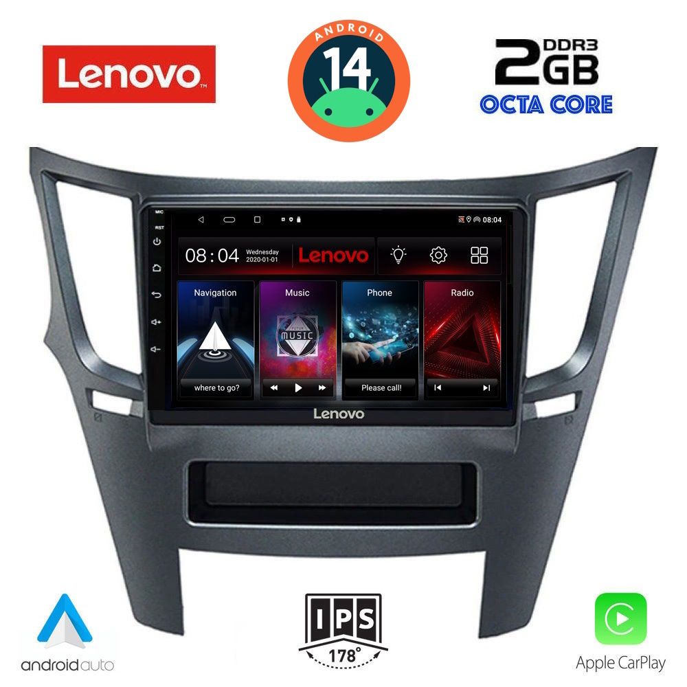 Βλησαρούλης Car Center - LENOVO LVF 5667_CPA (9inc) MULTIMEDIA TABLET for SUBARU LEGACY – OUTBACK mod. 2009-2014