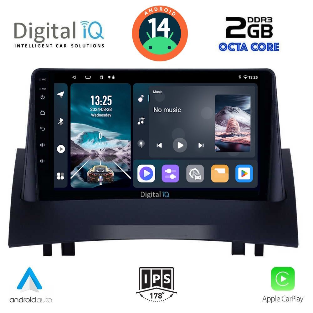 Βλησαρούλης Car Center - DIGITAL IQ RTG 4555_CPA (9inc) MULTIMEDIA TABLET for RENAULT MEGANE 2 mod. 2002-2008