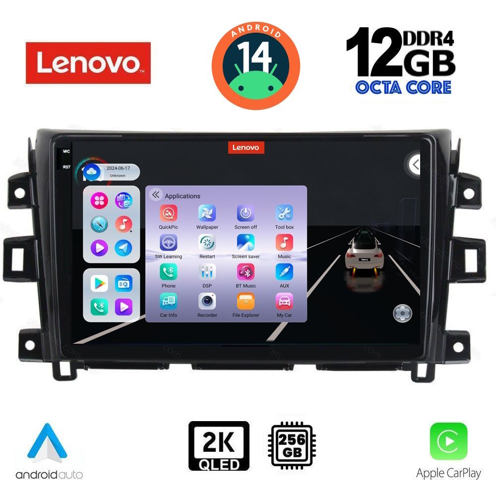 Βλησαρούλης Car Center - LENOVO SSZ 12456_CPA (10inc) MULTIMEDIA TABLET for NISSAN NAVARA mod. 2016>