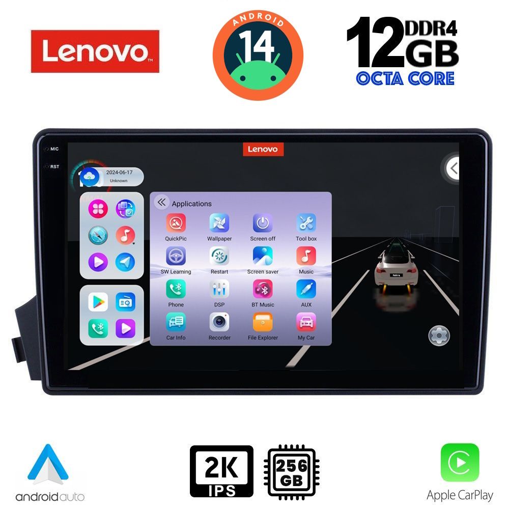 Βλησαρούλης Car Center - LENOVO SSZ 12650_CPA (9inc) MULTIMEDIA TABLET for SSANGYANG ACTYON - KYRON mod. 2006-2015