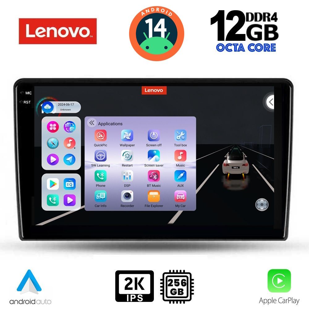 Βλησαρούλης Car Center - LENOVO SSZ 12656_CPA (9inc) MULTIMEDIA TABLET for SSANGYANG REXTON mod. 2002-2006