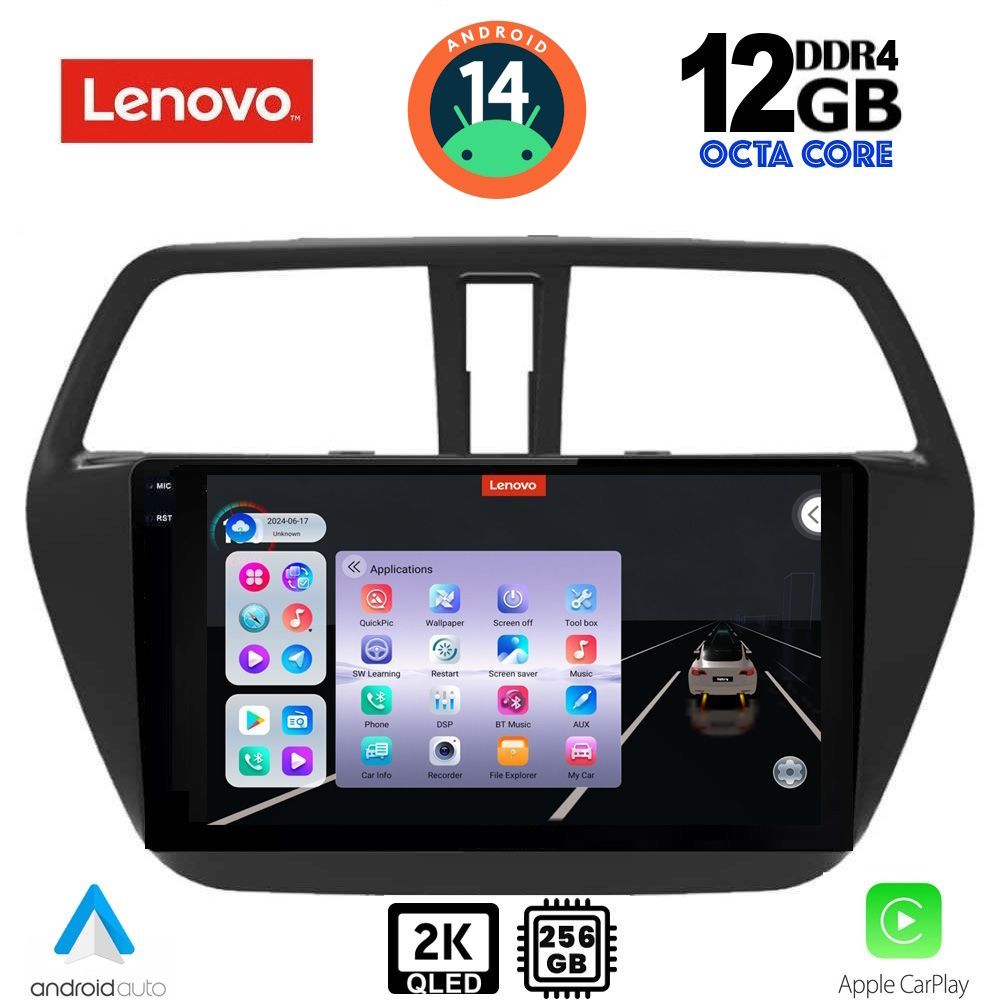 Βλησαρούλης Car Center - LENOVO SSZ 12689_CPA (9inc) MULTIMEDIA TABLET for SUZUKI Sx4 SCROSS mod. 2014>