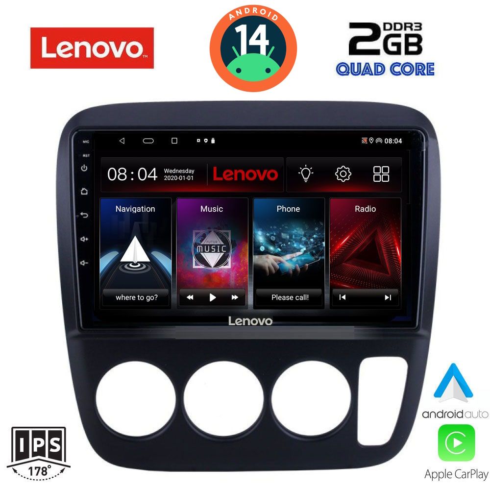 Βλησαρούλης Car Center - LENOVO LVD 2196_CPA A/C (9inc) MULTIMEDIA TABLET for HONDA CRV mod. 1996-2006