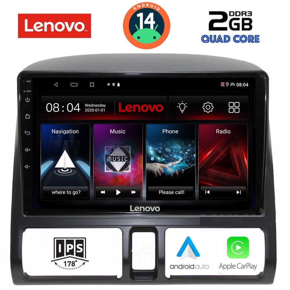 Βλησαρούλης Car Center - LENOVO LVD 2196_CPA CLIMA (9inc) MULTIMEDIA TABLET for HONDA CRV mod. 1996-2006