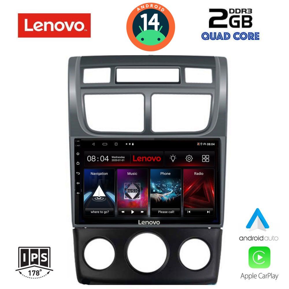 Βλησαρούλης Car Center - LENOVO LVD 2324_CPA (A/C) (9inc) MULTIMEDIA TABLET for KIA SPORTAGE mod. 2004-2010