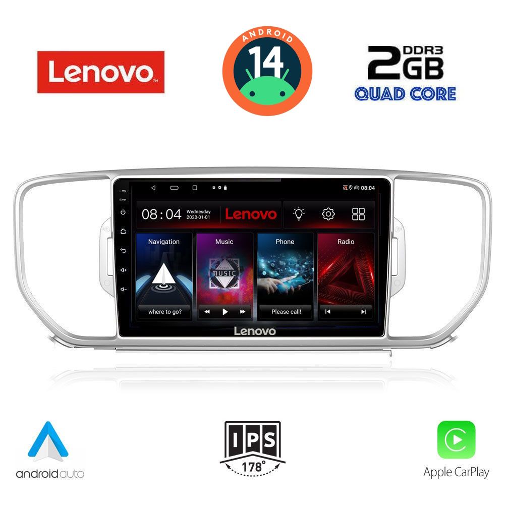 Βλησαρούλης Car Center - LENOVO LVD 2326_CPA (9inc) MULTIMEDIA TABLET for KIA SPORTAGE mod. 2015-2018