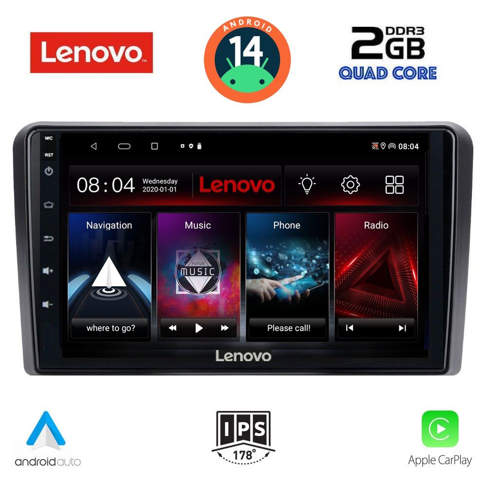 Βλησαρούλης Car Center - LENOVO LVD 2514_CPA (9inc) MULTIMEDIA TABLET for PEUGEOT 308  mod. 2013>