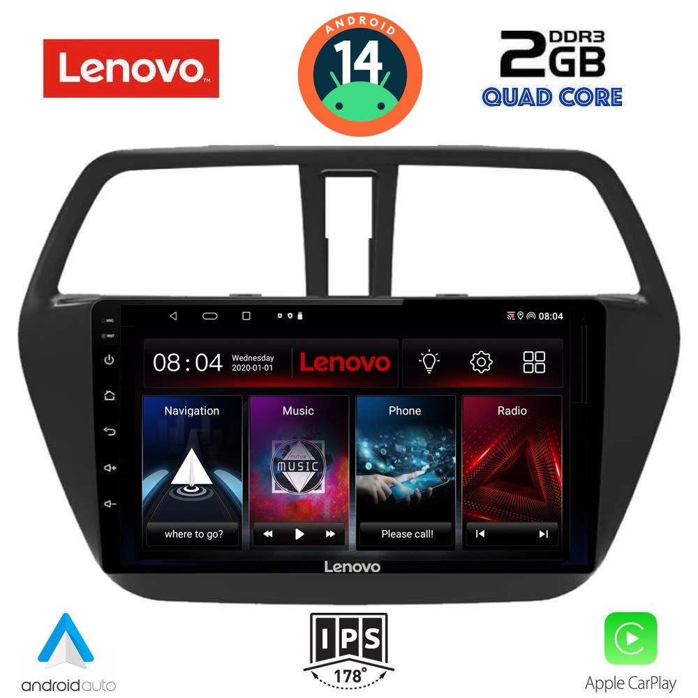 Βλησαρούλης Car Center - LENOVO LVD 2689_CPA (9inc) MULTIMEDIA TABLET for SUZUKI Sx4 SCROSS mod. 2014>