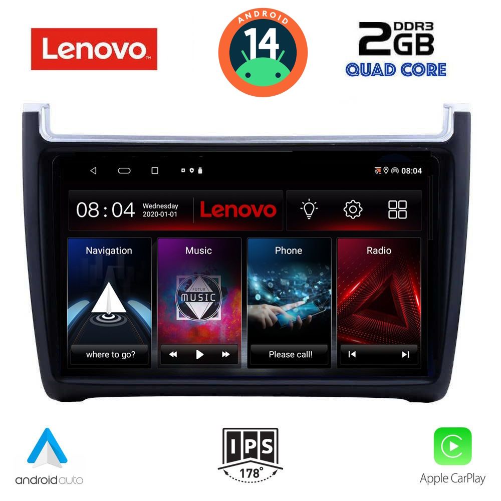 Βλησαρούλης Car Center - LENOVO LVD 2757_CPA (9inc) MULTIMEDIA TABLET for VW POLO mod. 2014-2017