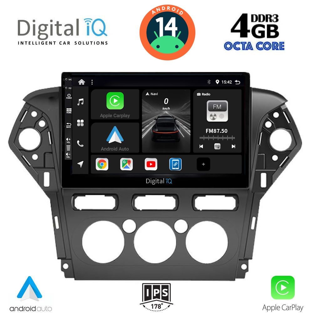 Βλησαρούλης Car Center - DIGITAL IQ BXF 6163_CPAA A/C (10inc) MULTIMEDIA TABLET for FORD MONDEO mod. 2011-2013