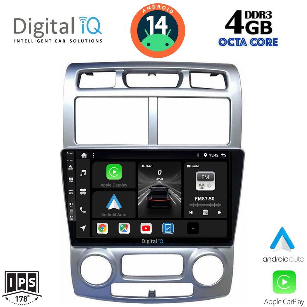 Βλησαρούλης Car Center - DIGITAL IQ BXF 6324_CPAA (CLIMA) (9inc) MULTIMEDIA TABLET for KIA SPORTAGE mod. 2004-2010