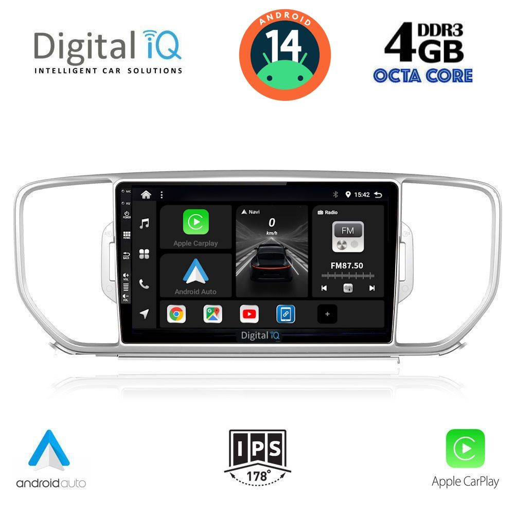 Βλησαρούλης Car Center - DIGITAL IQ BXF 6326_CPAA (9inc) MULTIMEDIA TABLET for KIA SPORTAGE mod. 2015-2018