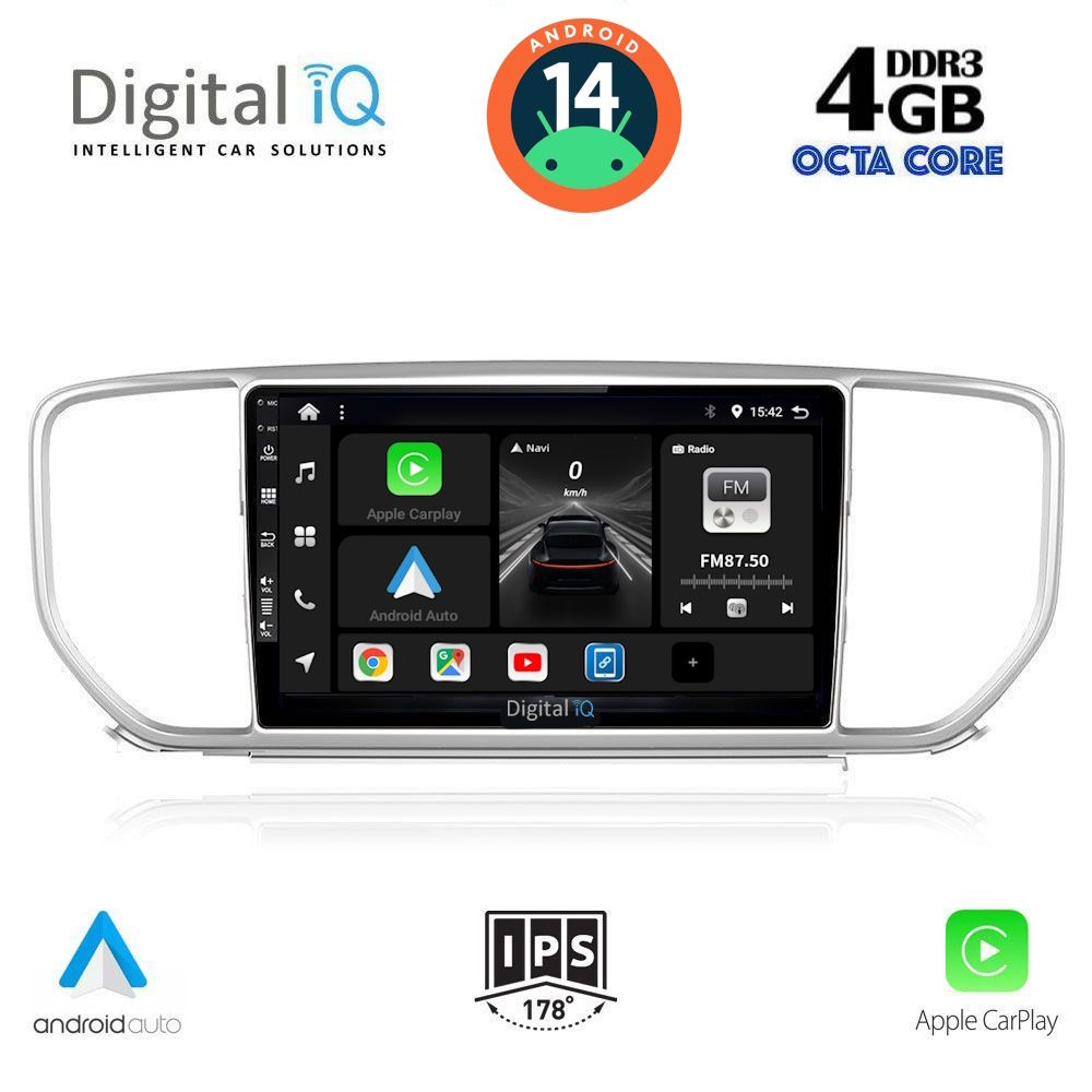 Βλησαρούλης Car Center - DIGITAL IQ BXF 6327_CPAA (9inc) MULTIMEDIA TABLET for KIA SPORTAGE mod. 2018>