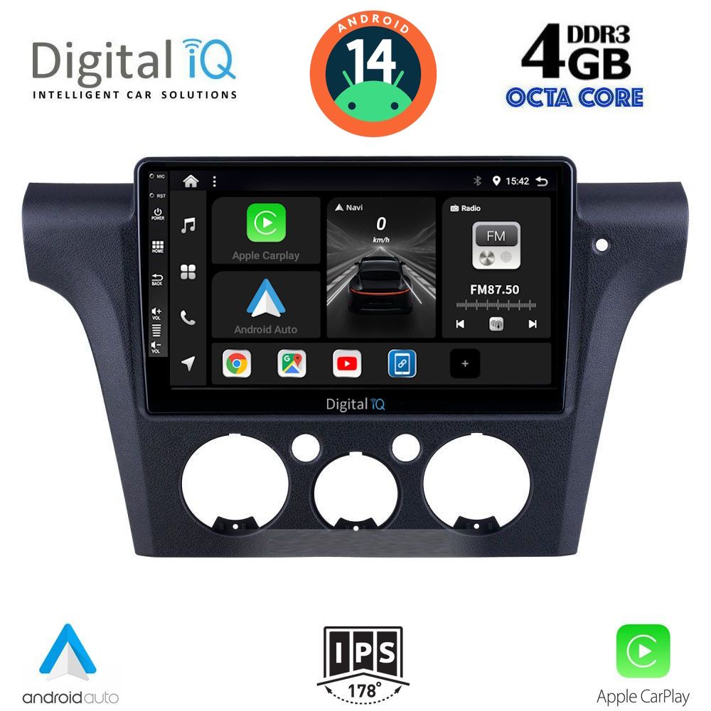 Βλησαρούλης Car Center - DIGITAL IQ BXF 6441_CPAA CLIMA (10inc) MULTIMEDIA TABLET for MITSUBISHI OUTLANDER mod. 2001-2005 with CLIMA