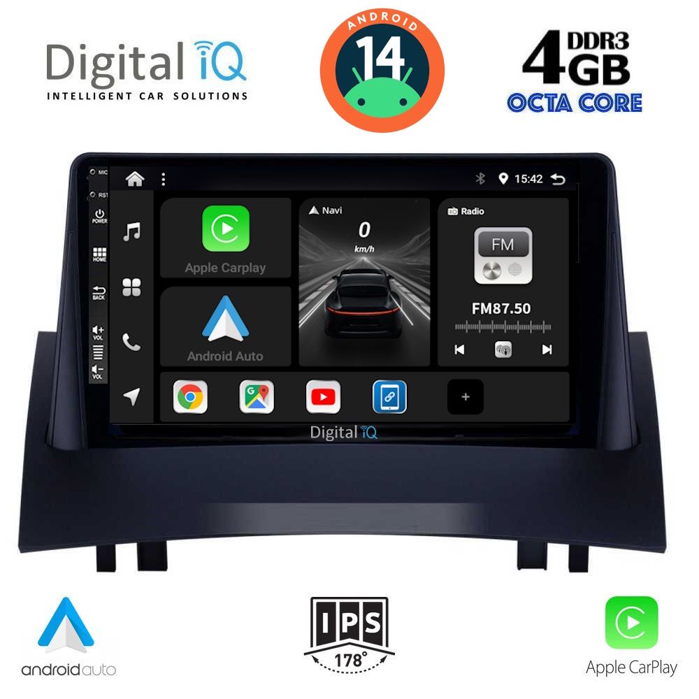 Βλησαρούλης Car Center - DIGITAL IQ BXF 6555_CPAA (9inc) MULTIMEDIA TABLET for RENAULT MEGANE 2 mod. 2002-2008