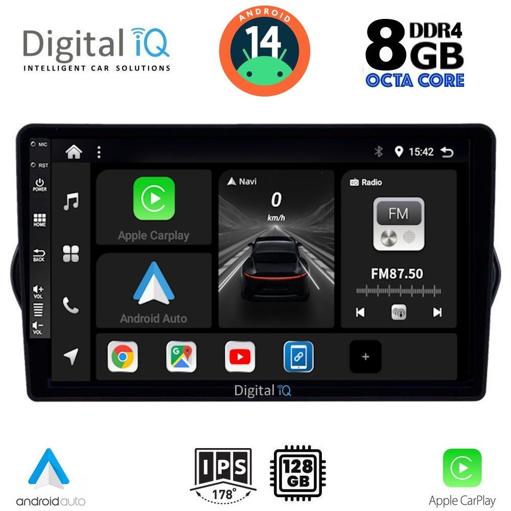 Βλησαρούλης Car Center - DIGITAL IQ BXF 7148_CPAA (9inc) MULTIMEDIA TABLET for FIAT TIPO mod. 2015-2023