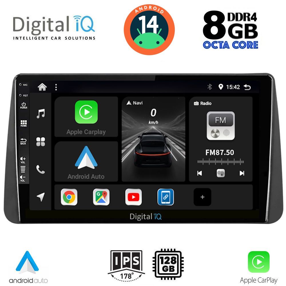 Βλησαρούλης Car Center - DIGITAL IQ BXF 7149_CPAA DASH (9inc) MULTIMEDIA TABLET for FIAT TIPO mod. 2018-2023