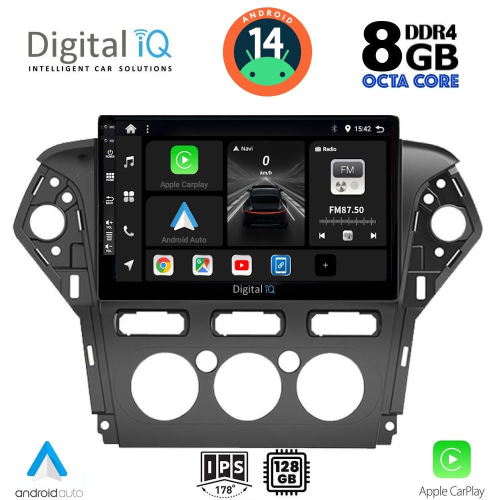 Βλησαρούλης Car Center - DIGITAL IQ BXF 7163_CPAA A/C (10inc) MULTIMEDIA TABLET for FORD MONDEO mod. 2011-2013