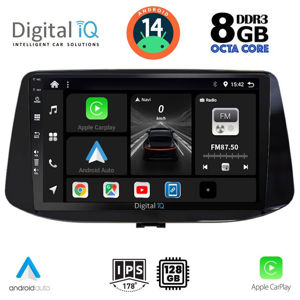Βλησαρούλης Car Center - DIGITAL IQ BXF 7233_CPAA (9inc) MULTIMEDIA TABLET for HYUNDAI i30 mod. 2018>