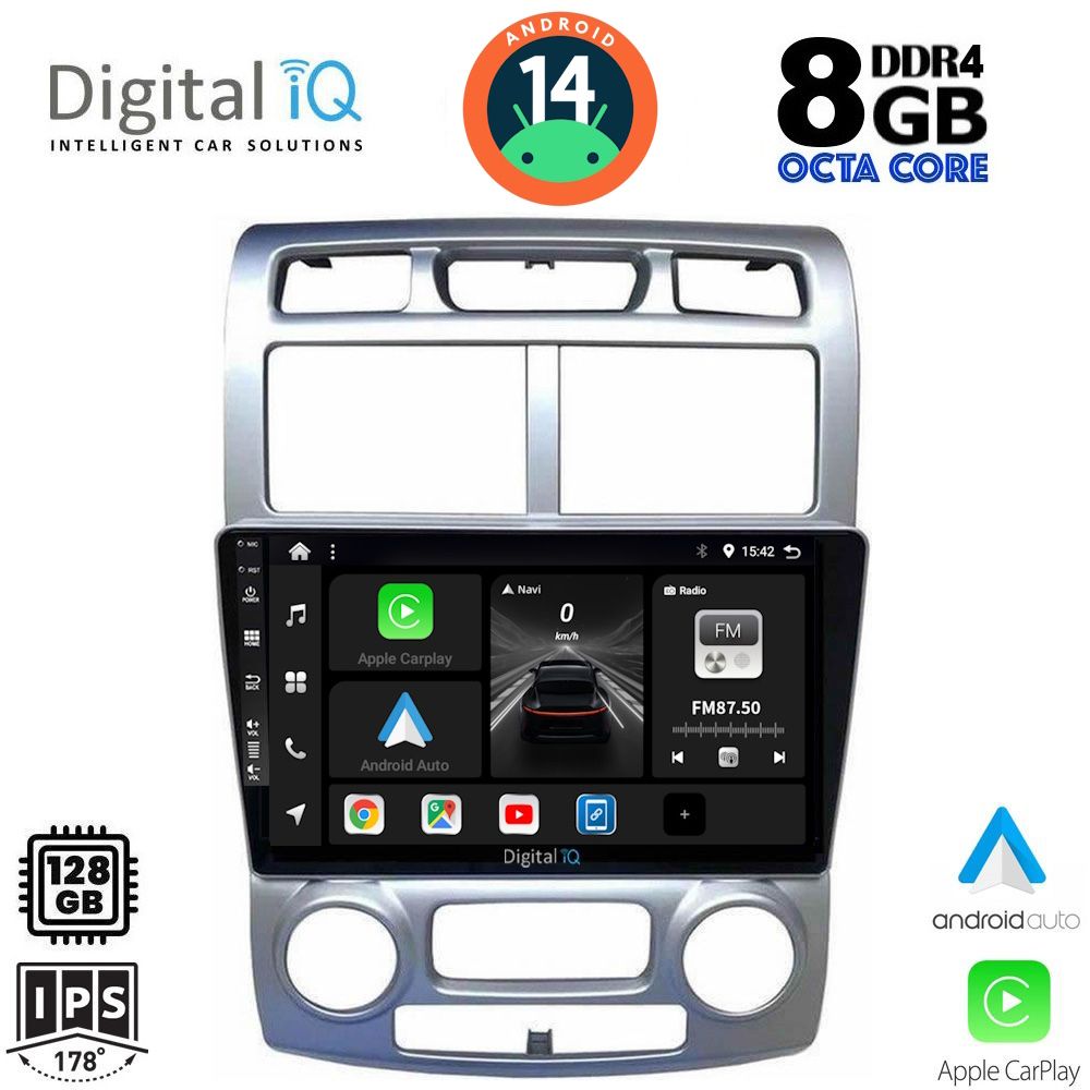 Βλησαρούλης Car Center - DIGITAL IQ BXF 7324_CPAA (CLIMA) (9inc) MULTIMEDIA TABLET for KIA SPORTAGE mod. 2004-2010