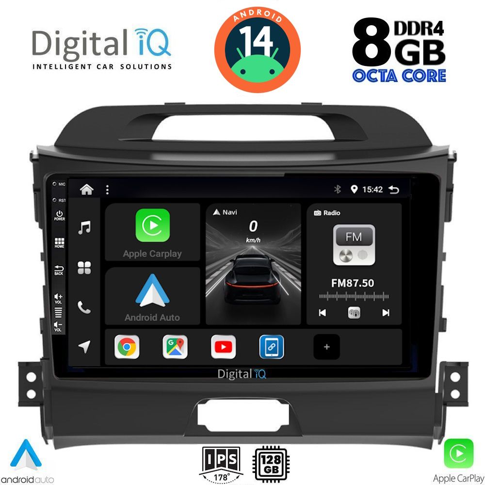Βλησαρούλης Car Center - DIGITAL IQ BXF 7325_CPAA (9inc) MULTIMEDIA TABLET for KIA SPORTAGE mod. 2010-2015