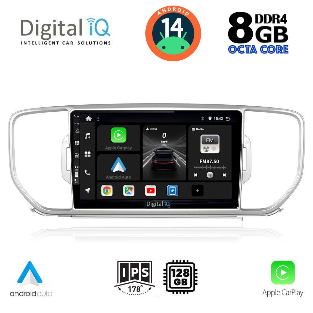 Βλησαρούλης Car Center - DIGITAL IQ BXF 7326_CPAA (9inc) MULTIMEDIA TABLET for KIA SPORTAGE mod. 2015-2018