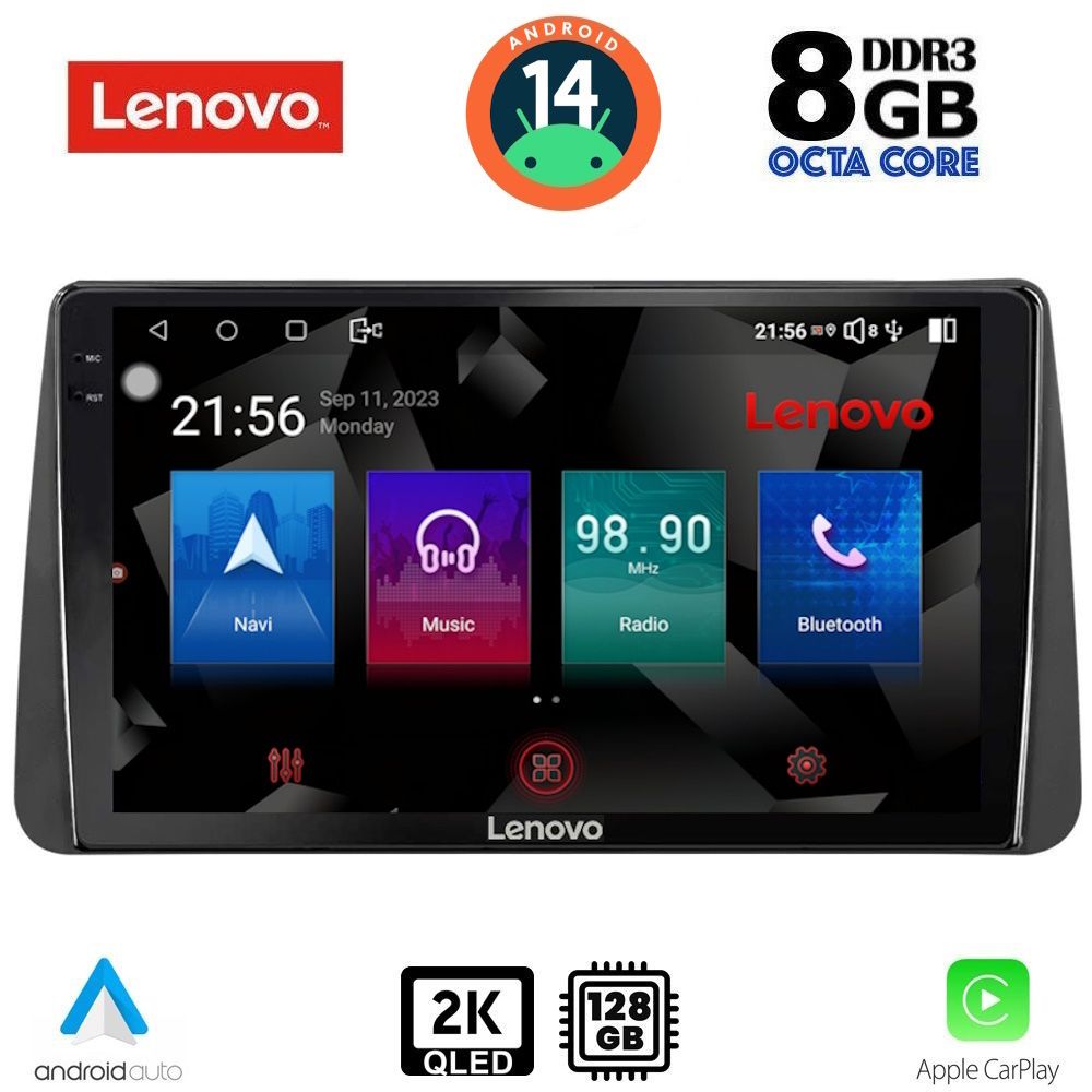 Βλησαρούλης Car Center - LENOVO SSW 10149_CPA DASH (9inc) MULTIMEDIA TABLET for FIAT TIPO mod. 2018-2023