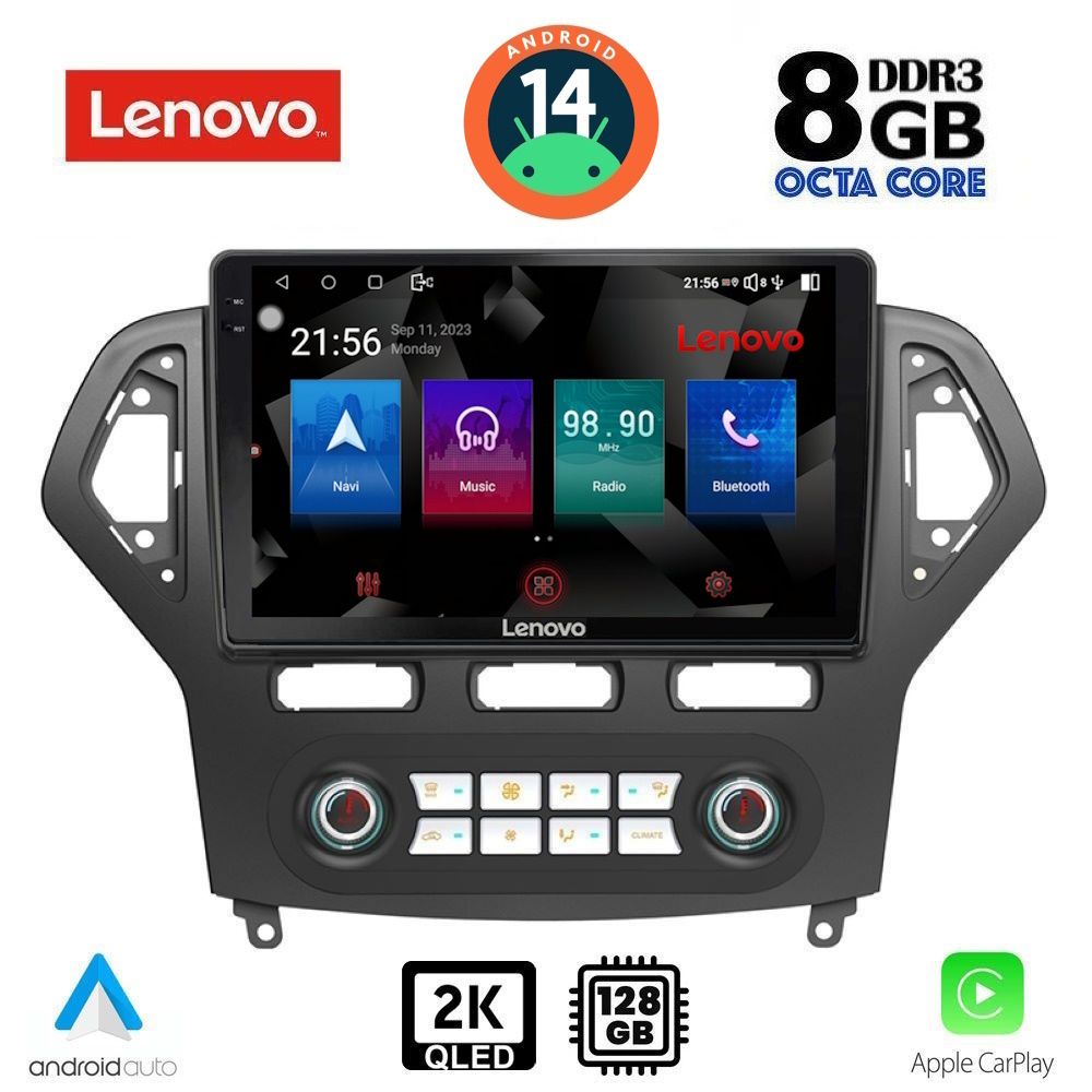 Βλησαρούλης Car Center - LENOVO SSW 10162_CPA CLIMA (10inc) MULTIMEDIA TABLET for FORD MONDEO mod. 2007-2011