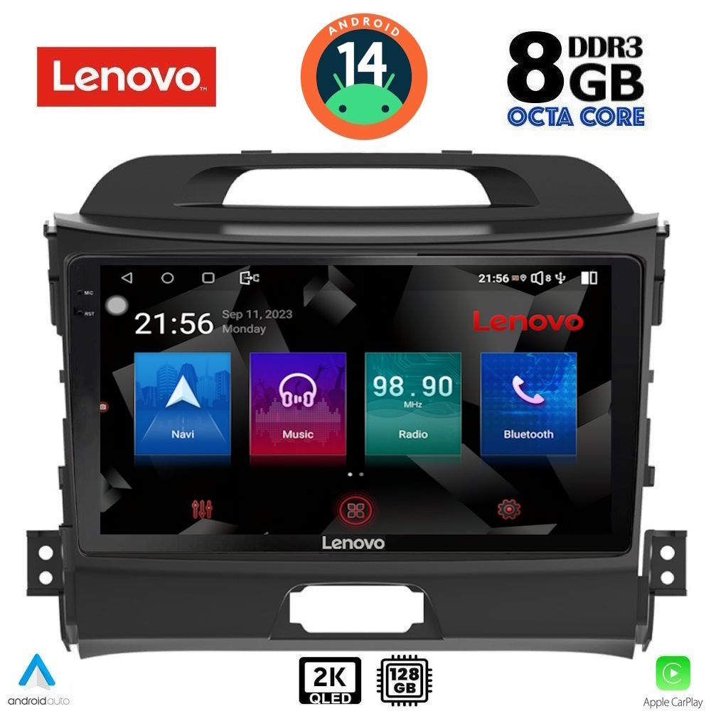 Βλησαρούλης Car Center - LENOVO SSW 10325_CPA (9inc) MULTIMEDIA TABLET for KIA SPORTAGE mod. 2010-2015