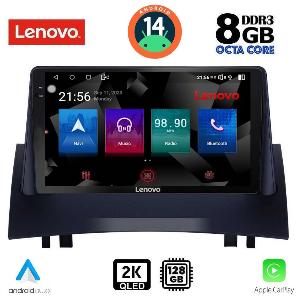 Βλησαρούλης Car Center - LENOVO SSW 10555_CPA (9inc) MULTIMEDIA TABLET for RENAULT MEGANE 2 mod. 2002-2008