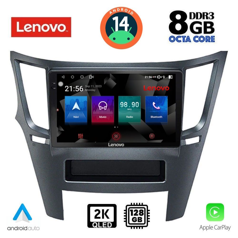 Βλησαρούλης Car Center - LENOVO SSW 10667_CPA (9inc) MULTIMEDIA TABLET for SUBARU LEGACY – OUTBACK mod. 2009-2014