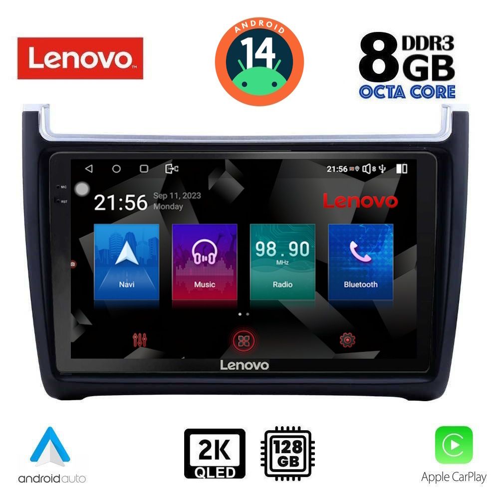 Βλησαρούλης Car Center - LENOVO SSW 10757_CPA (9inc) MULTIMEDIA TABLET for VW POLO mod. 2014-2017