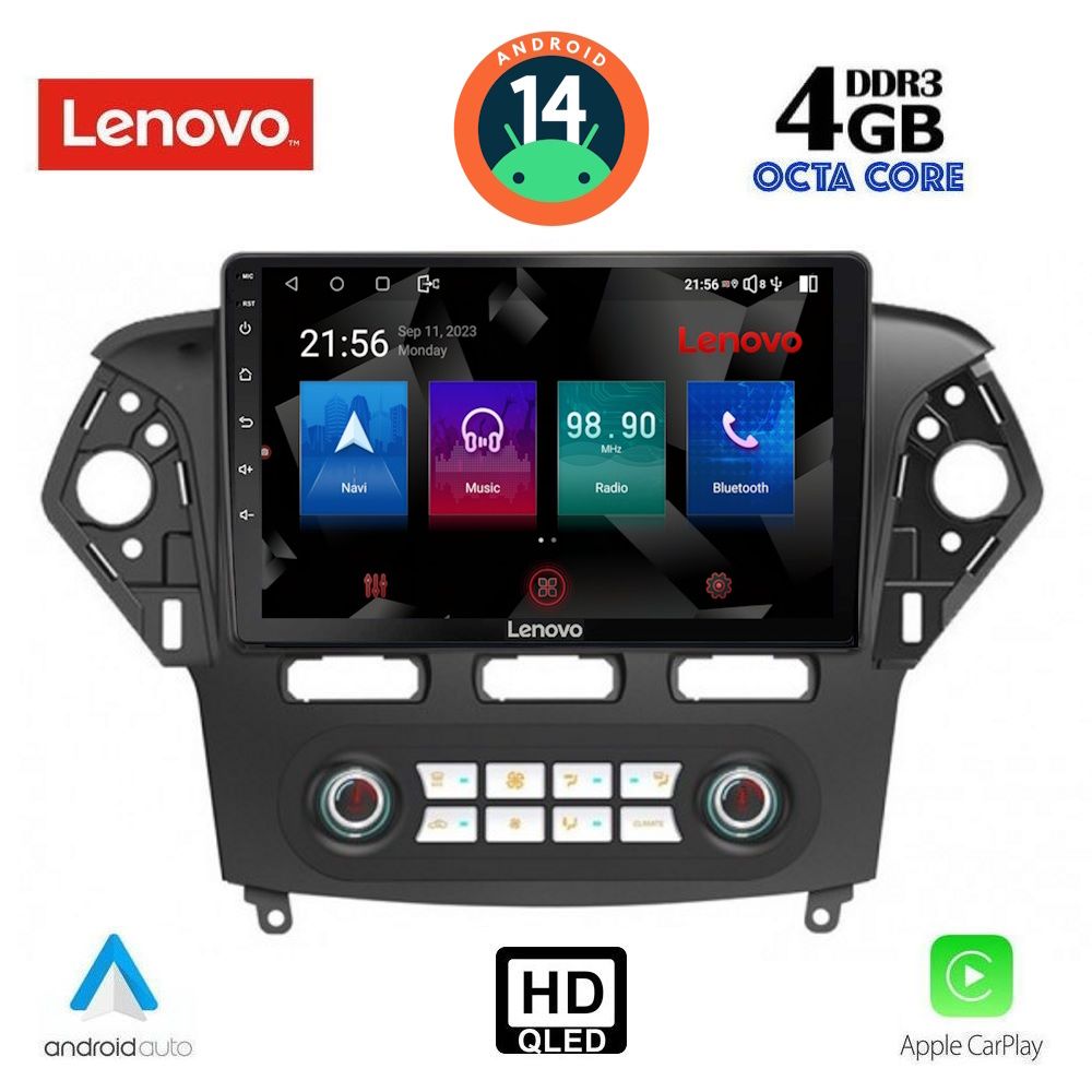 Βλησαρούλης Car Center - LENOVO SSX 9163_CPA CLIMA (10inc) MULTIMEDIA TABLET for FORD MONDEO mod. 2011-2013
