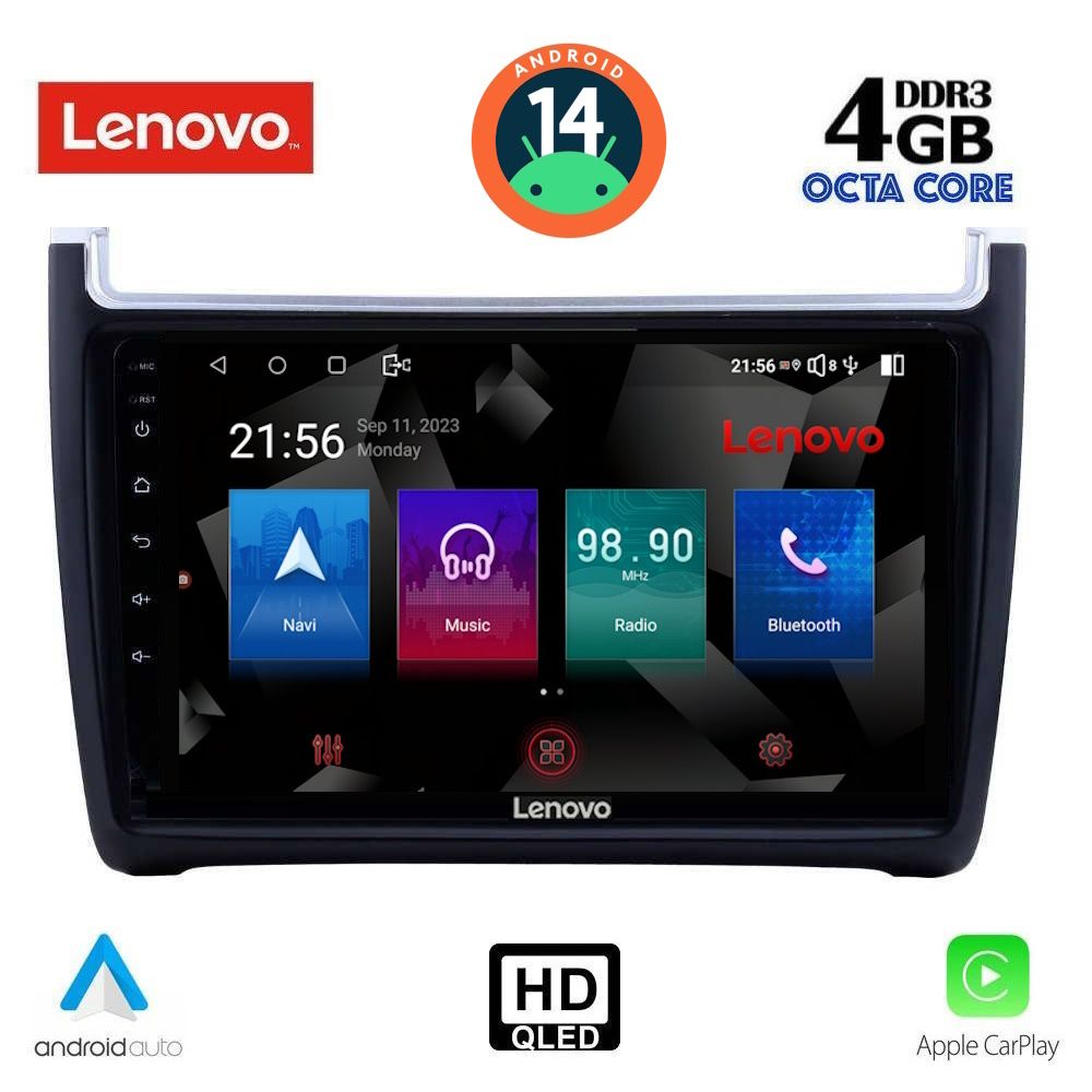 Βλησαρούλης Car Center - LENOVO SSX 9757_CPA (9inc) MULTIMEDIA TABLET for VW POLO mod. 2014-2017