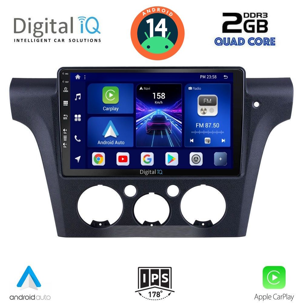 Βλησαρούλης Car Center - DIGITAL IQ BXC 3441_CPAA CLIMA (10inc) MULTIMEDIA TABLET for MITSUBISHI OUTLANDER mod. 2001-2005 with CLIMA