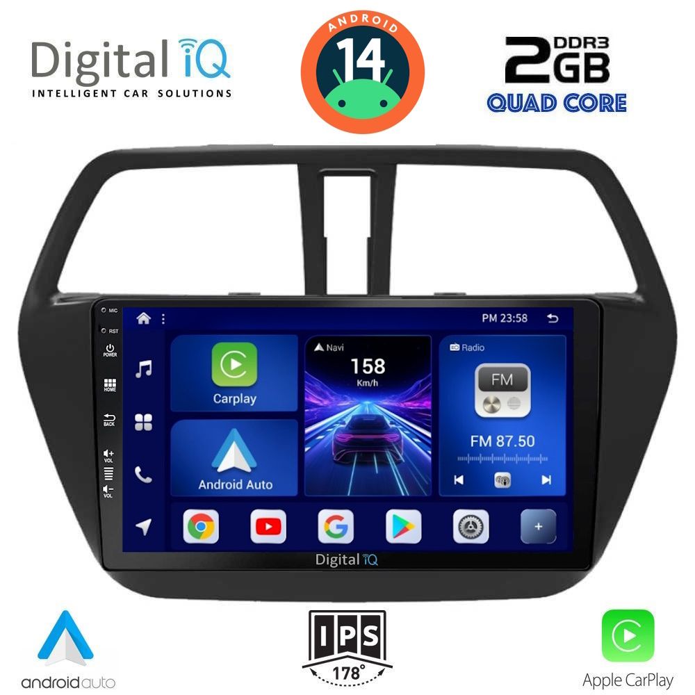 Βλησαρούλης Car Center - DIGITAL IQ BXC 3689_CPAA (9inc) MULTIMEDIA TABLET for SUZUKI Sx4 SCROSS mod. 2014>