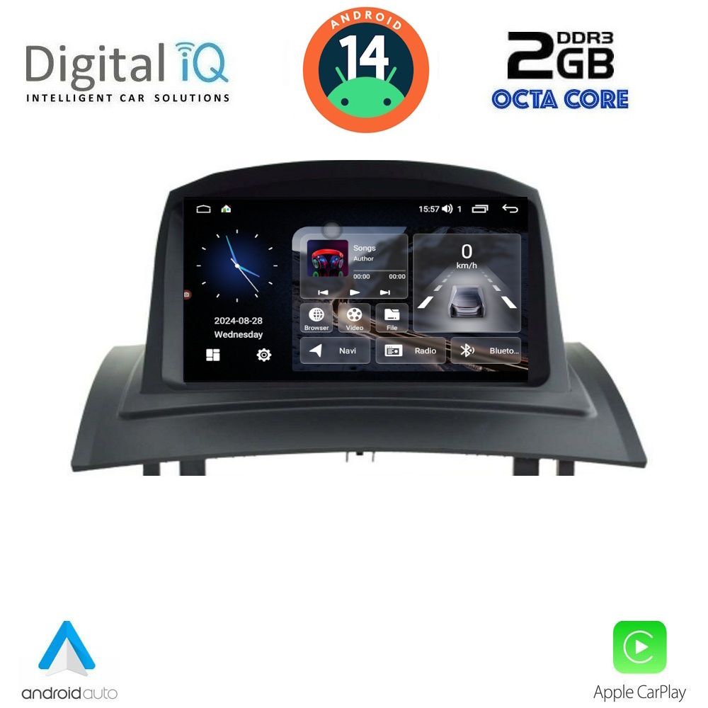 Βλησαρούλης Car Center - DIGITAL IQ MSF 382_CPA (7" DECK) MULTIMEDIA SYSTEM for RENAULT MEGANE II mod. 2002-2008