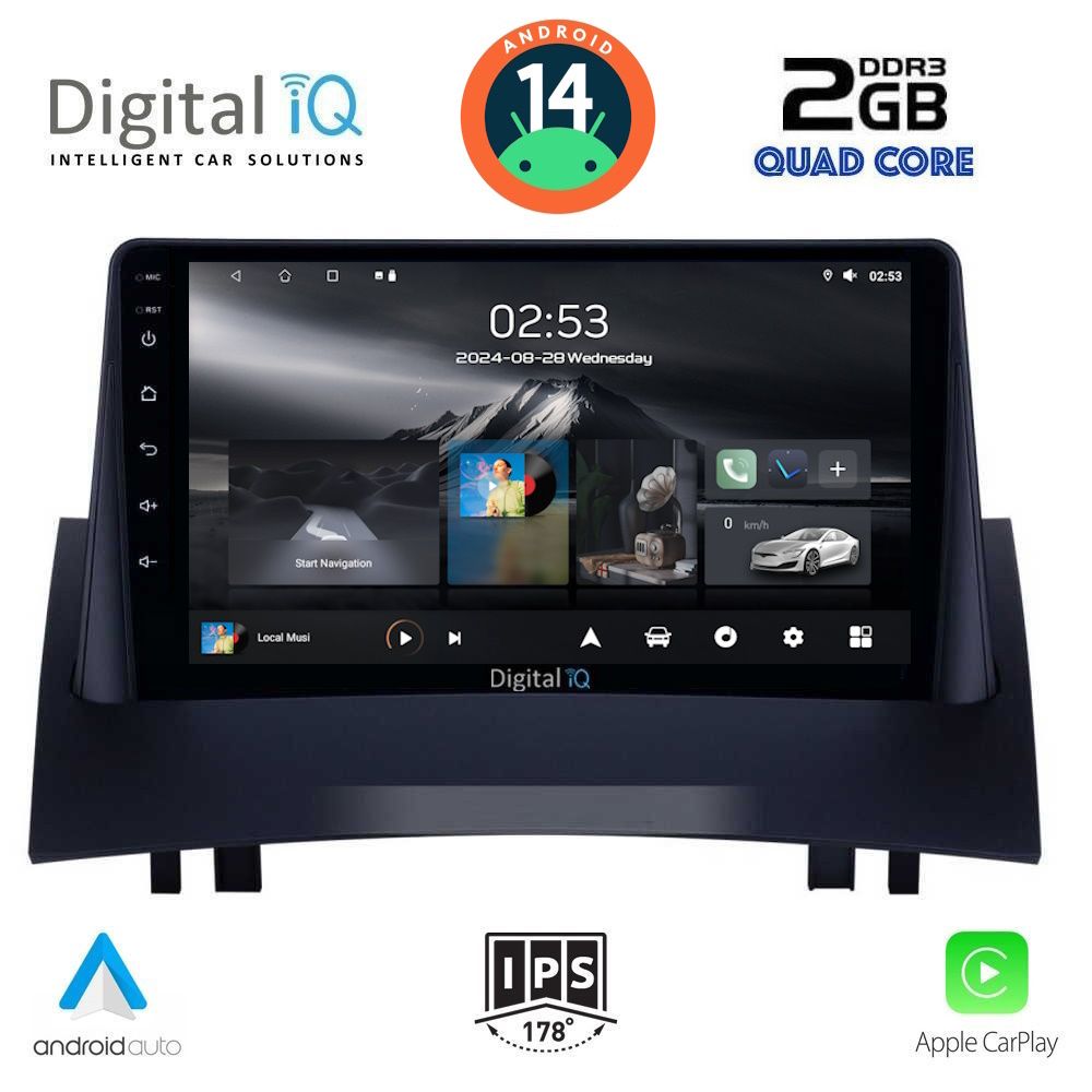 Βλησαρούλης Car Center - DIGITAL IQ RSB 1555_CPA (9inc) MULTIMEDIA TABLET for RENAULT MEGANE 2 mod. 2002-2008