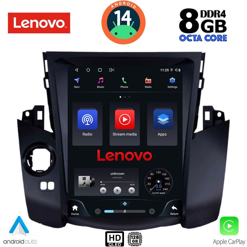 Βλησαρούλης Car Center - LENOVO SSW 10969_CPA TESLA STYLE  for TOYOTA RAV 4 mod. 2006-2012