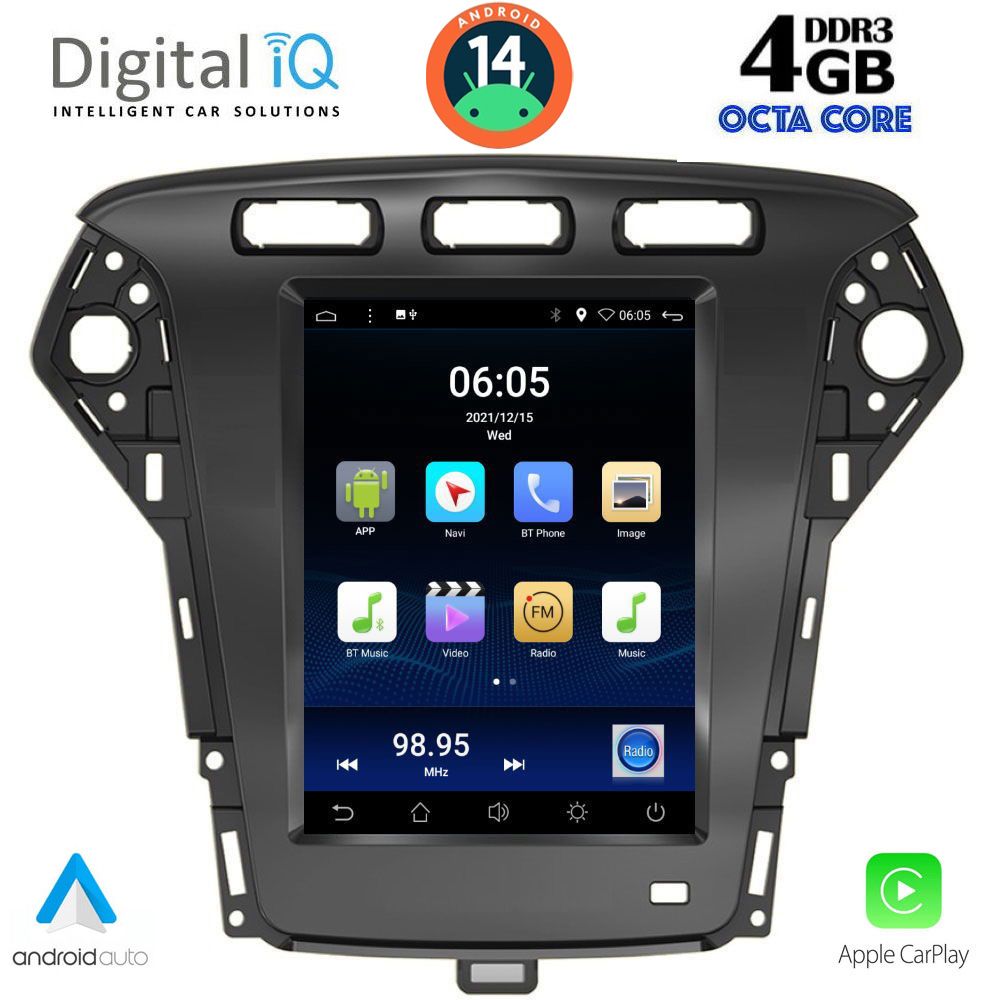 Βλησαρούλης Car Center - DIGITAL IQ BXF 6958_CPAA TESLA STYLE for FORD MONDEO mod. 2010-2013