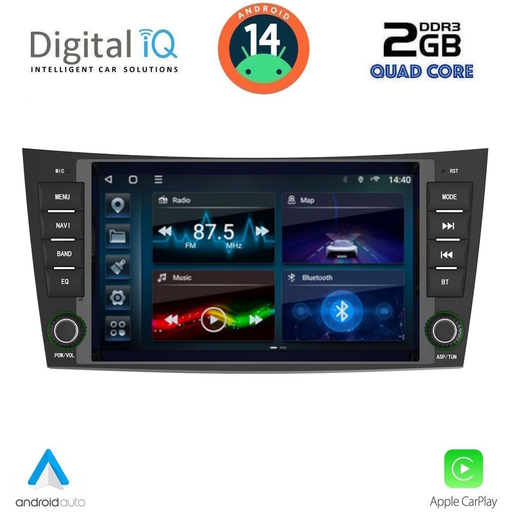 Βλησαρούλης Car Center - DIGITAL IQ BLD 290_CPA (8″ DECK) MULTIMEDIA for MERCEDES E (W211) – CLS (W219) mod. 2003-2009