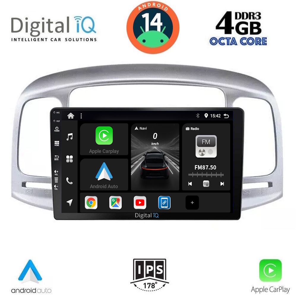 Βλησαρούλης Car Center - DIGITAL IQ BXF 6249_CPAA (9inc) MULTIMEDIA TABLET for HYUNDAI ACCENT mod. 2005-2012