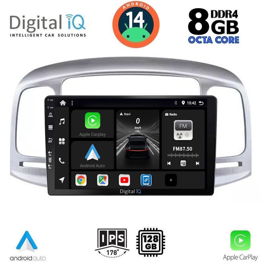 Βλησαρούλης Car Center - DIGITAL IQ BXF 7249_CPAA (9inc) MULTIMEDIA TABLET for HYUNDAI ACCENT mod. 2005-2012