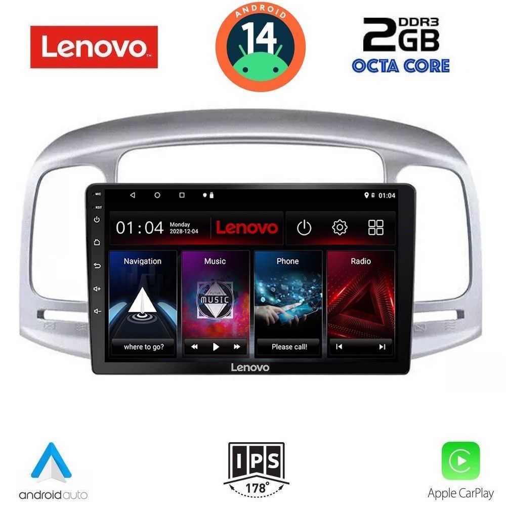 Βλησαρούλης Car Center - LENOVO LVF 5249_CPA (9inc) MULTIMEDIA TABLET for HYUNDAI ACCENT mod. 2005-2012