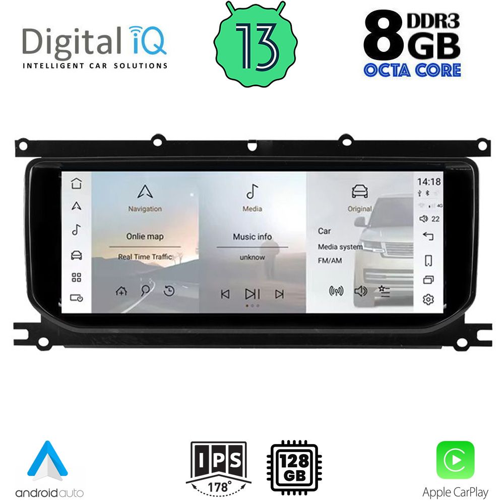 Βλησαρούλης Car Center - DIGITAL IQ FZ 3026 (10.25inc) MULTIMEDIA SYSTEM for RANGE ROVER EVOQUE L538 mod. 2012-2016 with BOSCH System